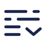 List Down SVG Icon